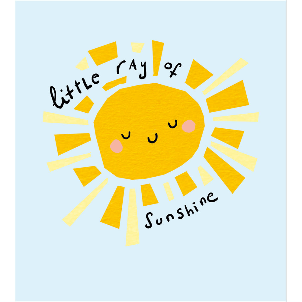 Blue Little Ray Of Sunshine New Baby Boy Card at Penny Black