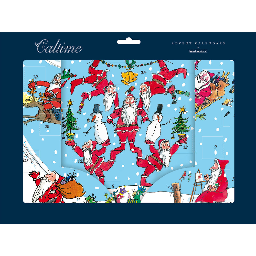 Snowy Santas Quentin Blake Advent Calendar By Penny Black in packaging