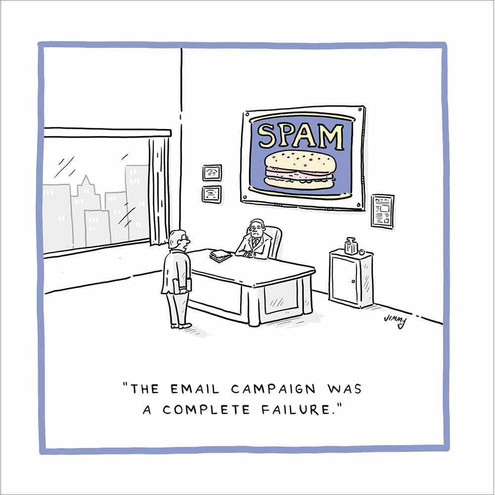 Spam Email Didn't Work Funny Card at Penny Black