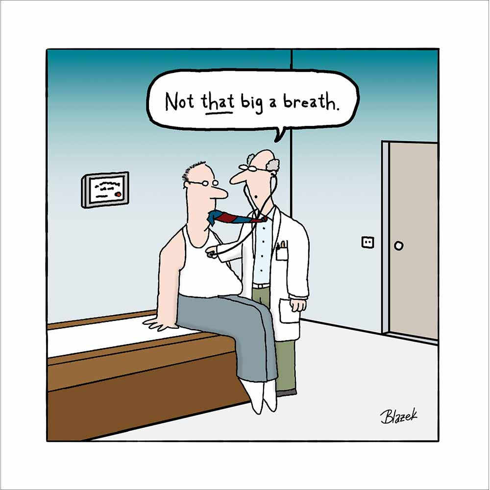 Breathe In Doctor Funny Card at Penny Black