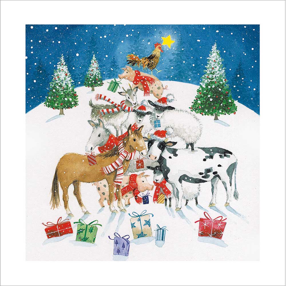 The Whole Menagerie Christmas Tree Card by penny black