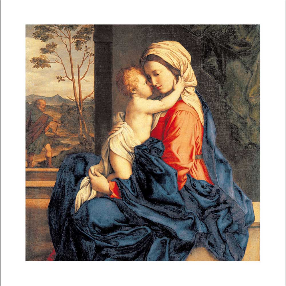 Virgin &amp; Child Traditional Christmas Card by penny black