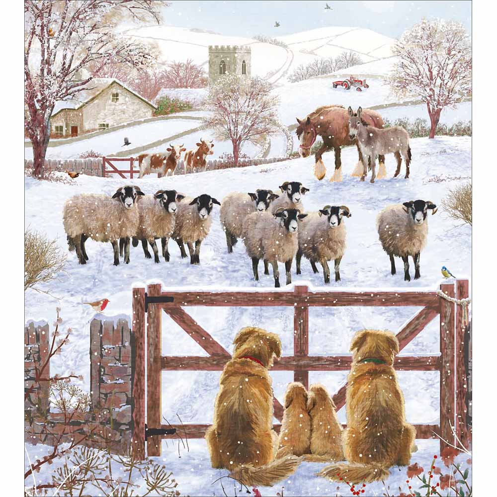 The English Countryside Charity Christmas Card 5 Pack by penny black