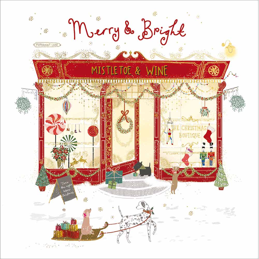 Mistletoe & Wine Christmas Boutique Card by penny black