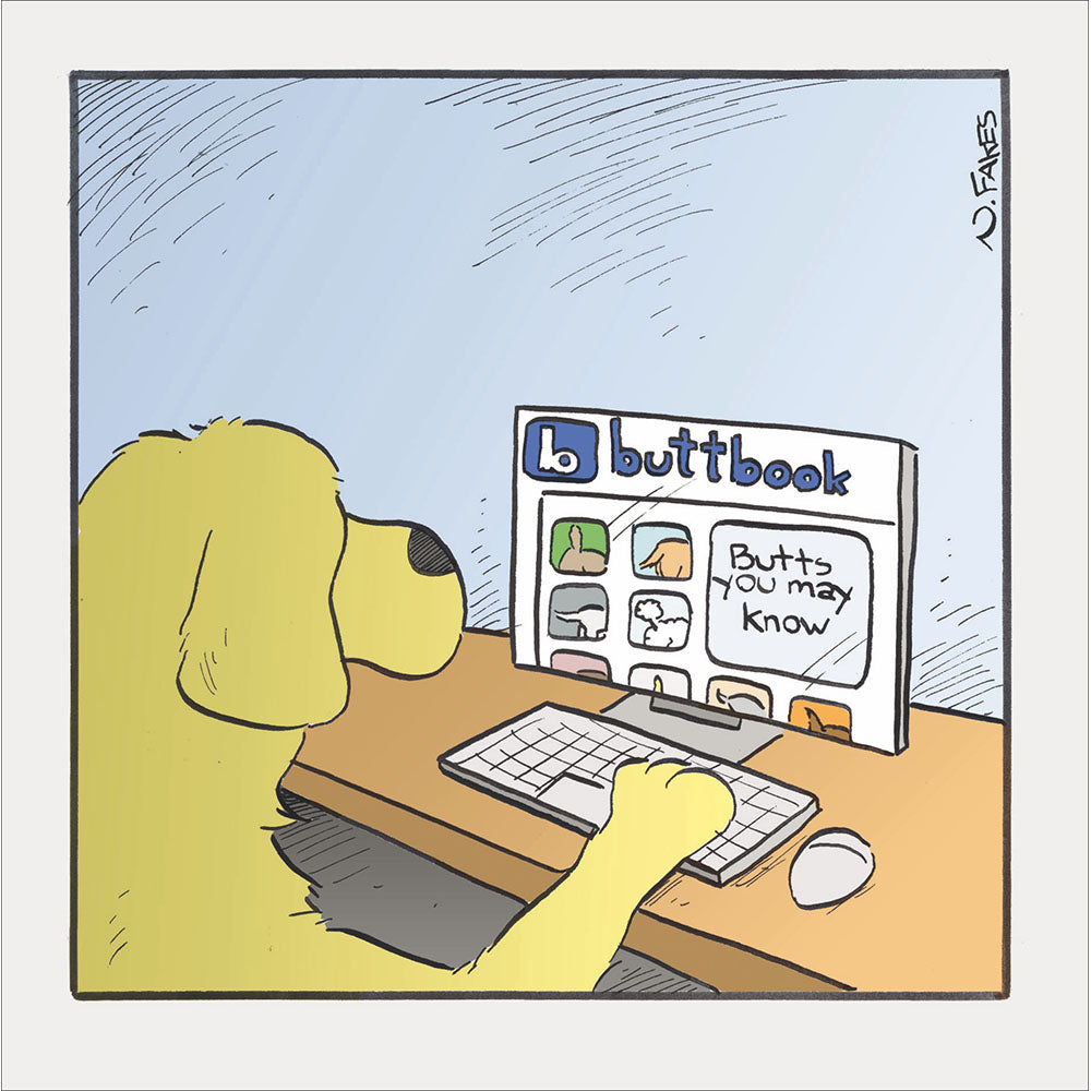 Butts You May Know Funny Card By Penny Black