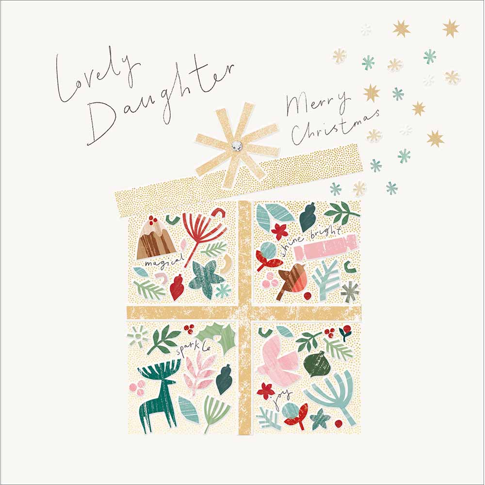 Shine Bright Lovely Daughter Christmas Card by penny black