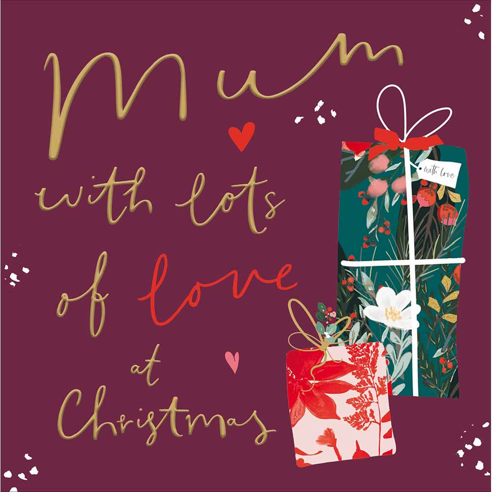 Wrapped Gifts Mum Christmas Card by penny black