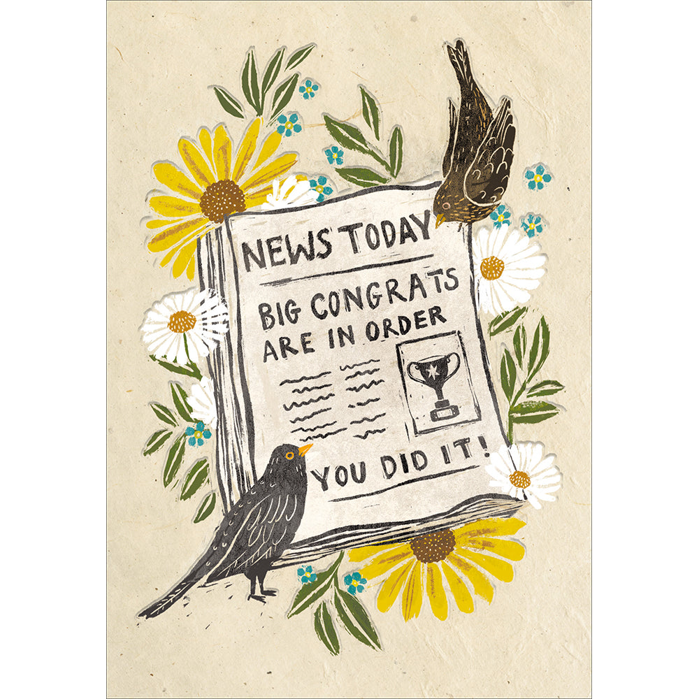 News Today Big Congrats Are In Order Card at Penny Black
