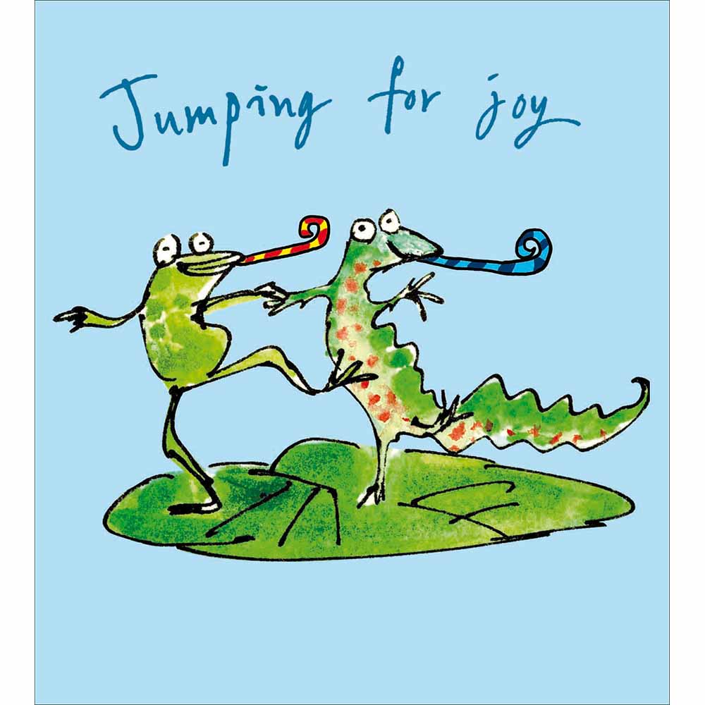 Jumping For Joy Quentin Blake Congratulations Card at Penny Black