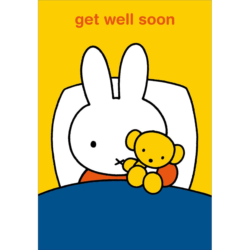 Miffy In Bed Get Well Soon Card at Penny Black