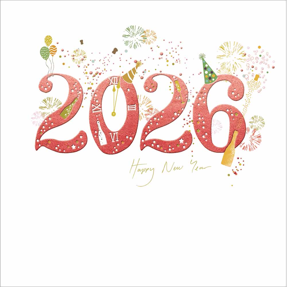 2026 Party Time Happy New Year Card by penny black