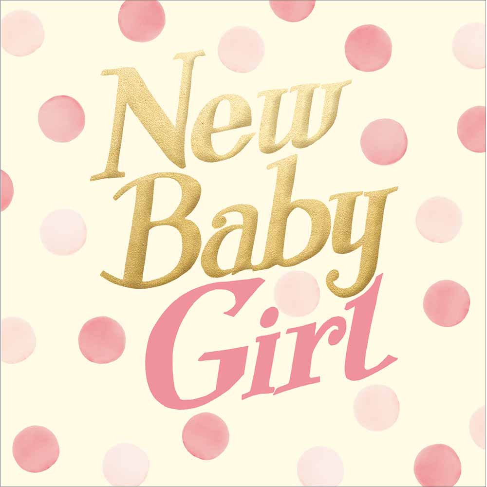 Emma Bridgewater New Baby Girl Card By Penny Black