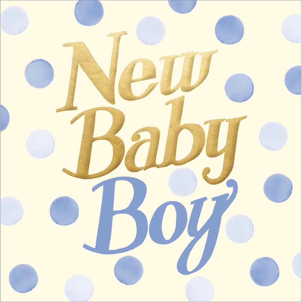 Emma Bridgewater New Baby Boy Card By Penny Black