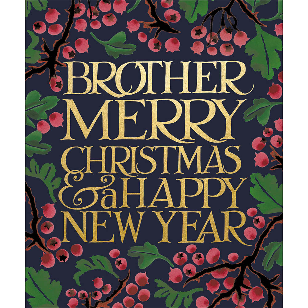 Emma Bridgewater Brother Berries Christmas Card by penny black