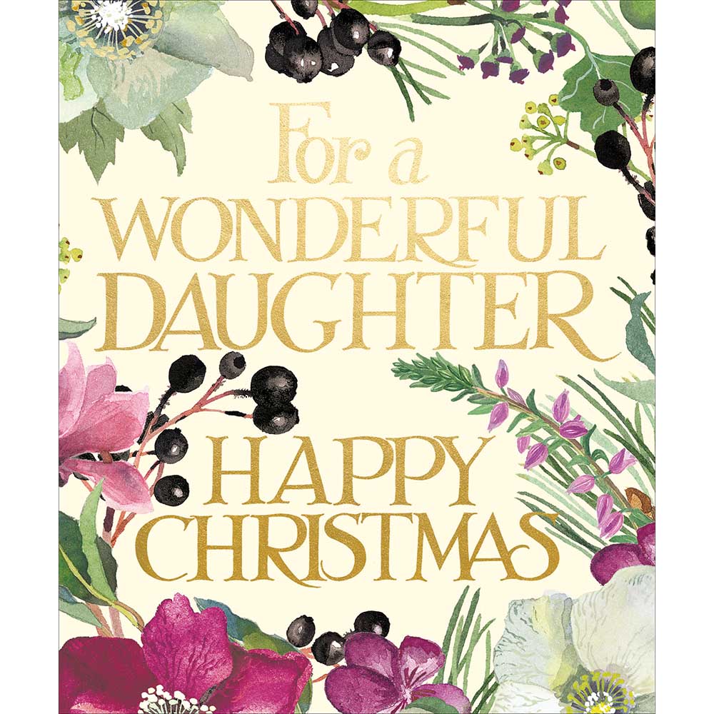 Emma Bridgewater Wonderful Daughters Berries Christmas Card by penny black