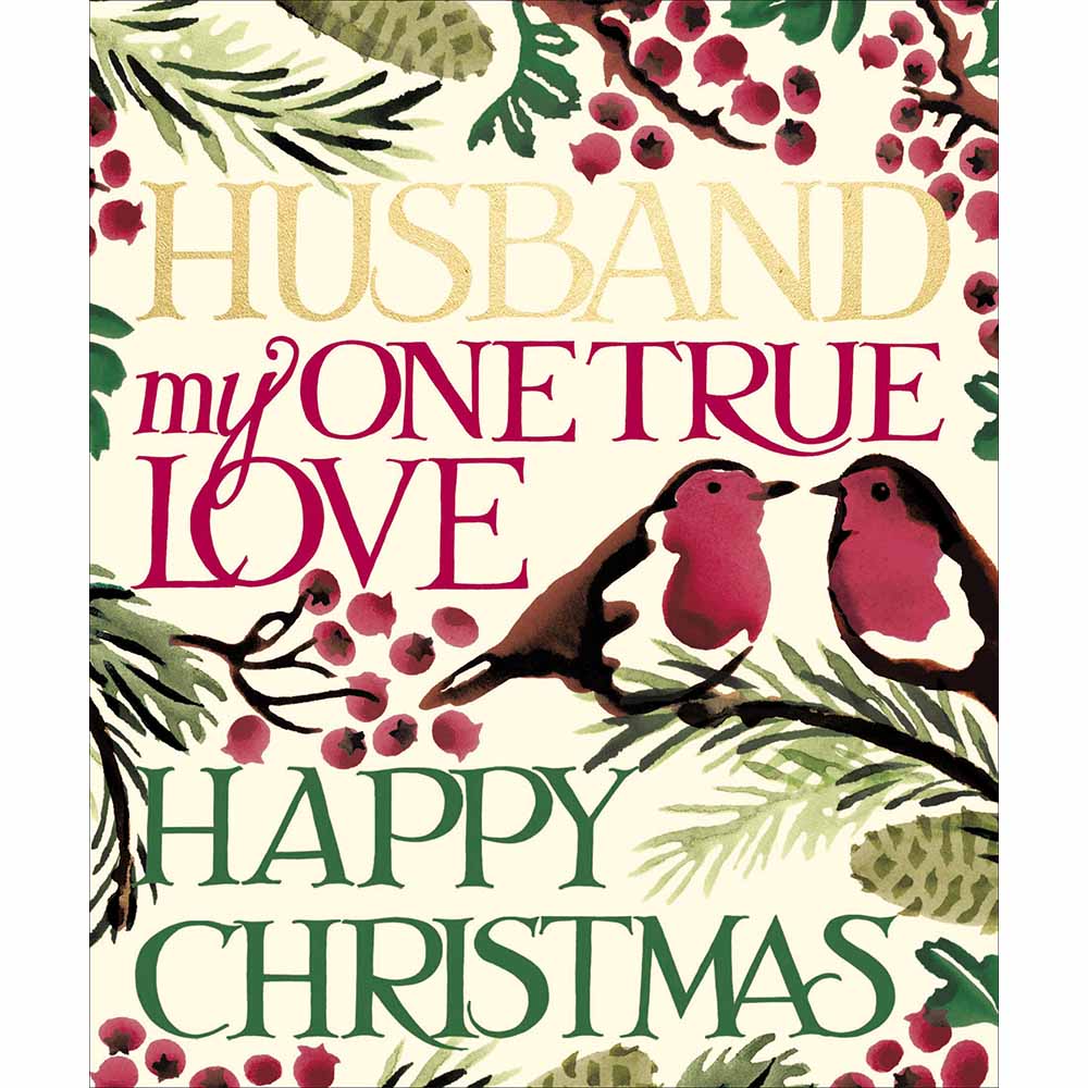 Emma Bridgewater Husband One True Love Christmas Card by penny black