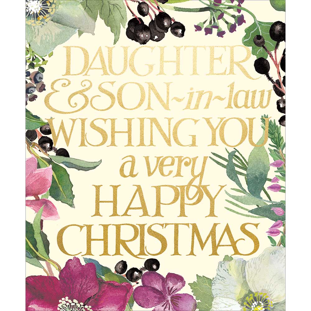 Emma Bridgewater Mistletoe Daughter & Son In Law Berries Christmas Card by penny black