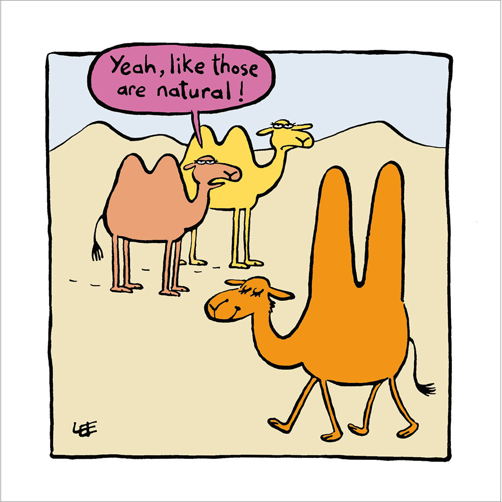 Natural Camel Humps Funny Card at Penny Black