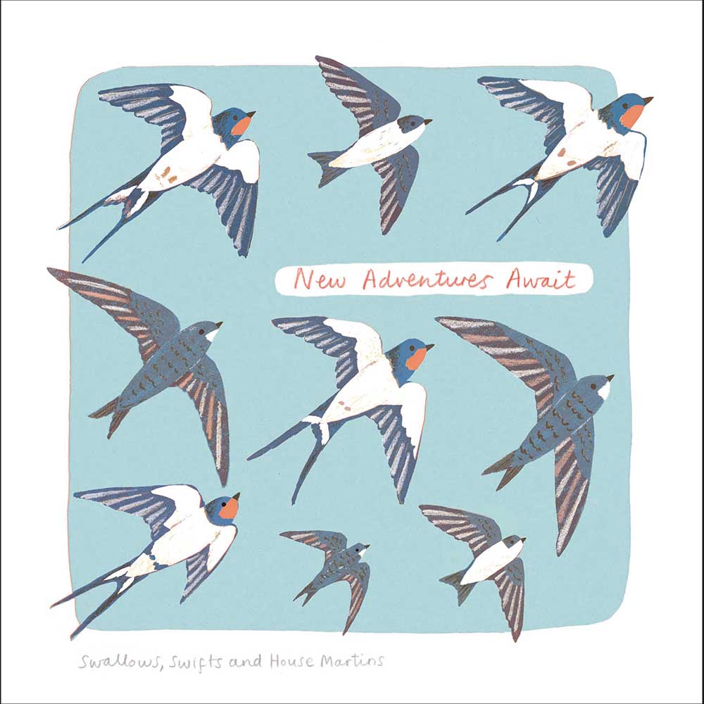Migrating Birds On A New Adventure Leaving Card at Penny Black