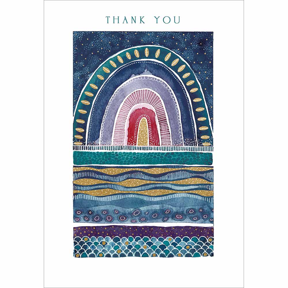 Colourful Seas Thank You Card at Penny Black