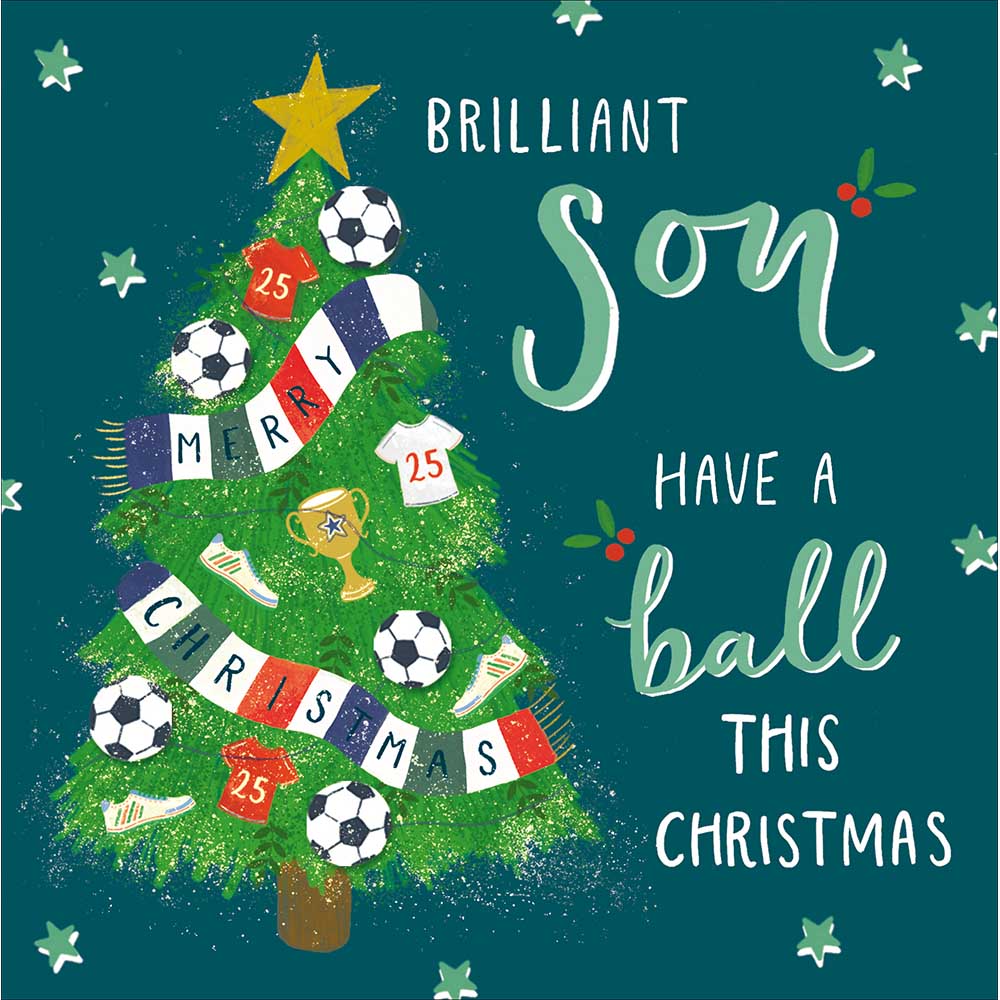 Have A Ball Son Christmas Card by penny black