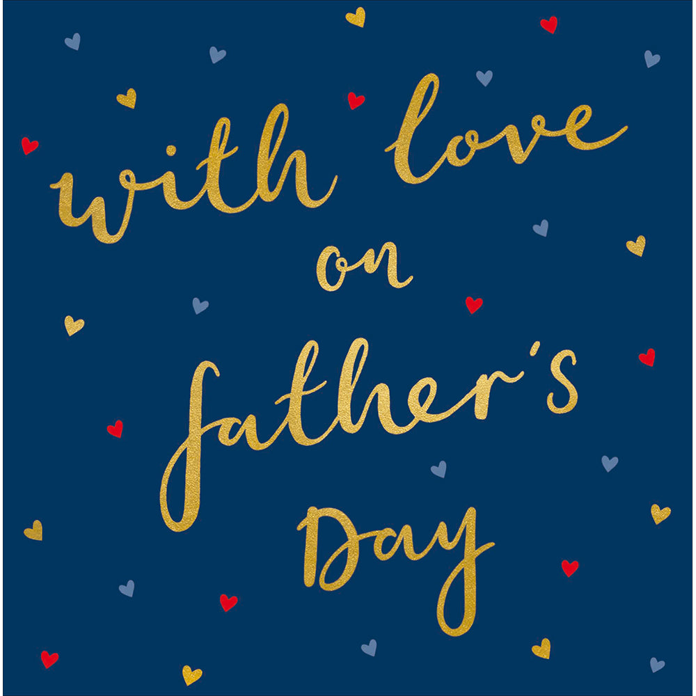 Blue & Gold With Love On Father's Day Card By Penny Black