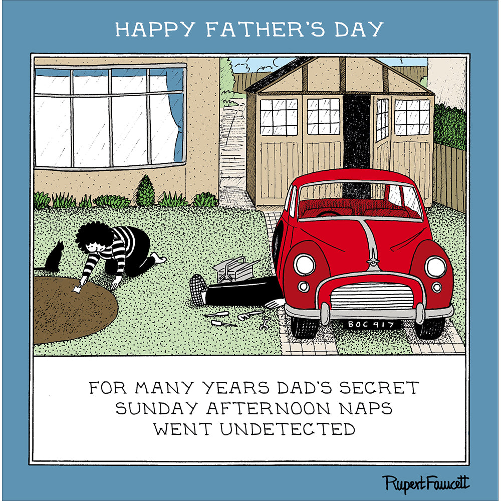 Secret Naps Funny Father's Day Card By Penny Black