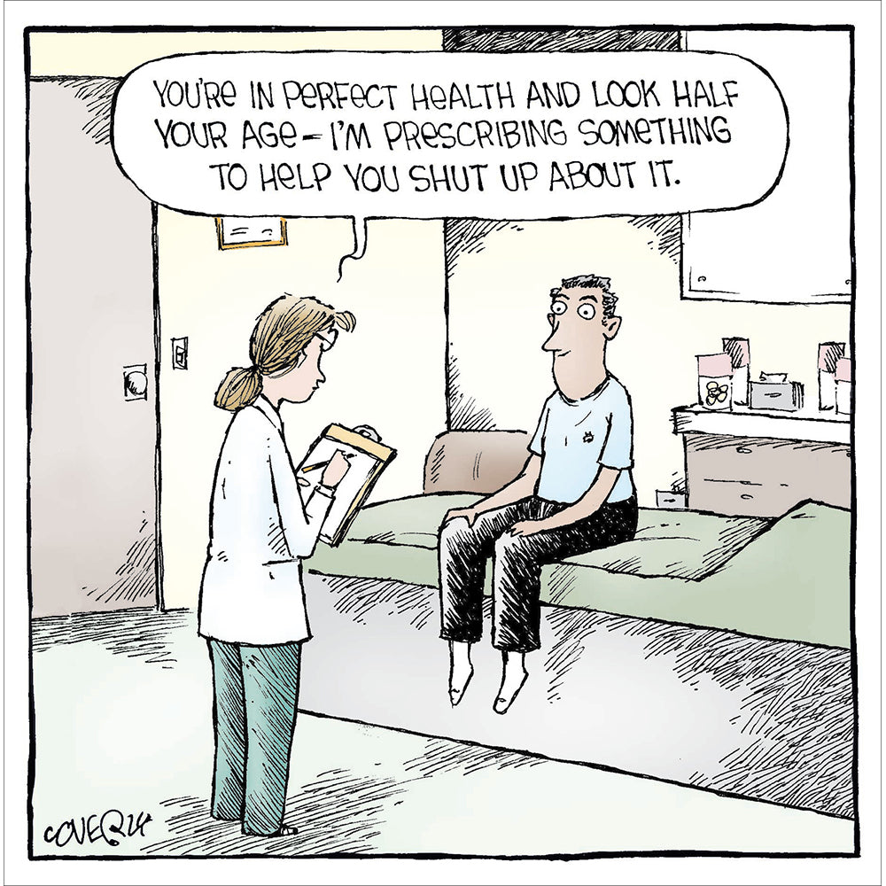 In Perfect Health Funny Father's Day Card By Penny Black