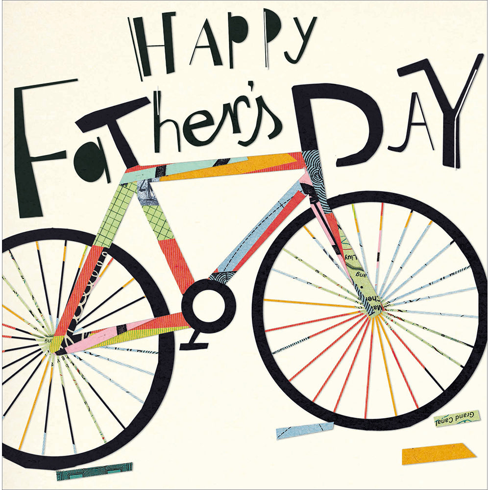 Collage Bike Father's Day Card By Penny Black