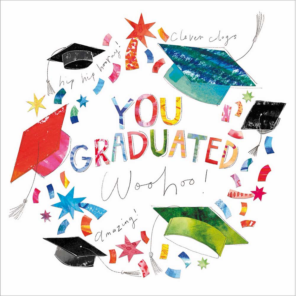 Hip Hip Hooray Clever Clogs You Graduated Card By Penny Black