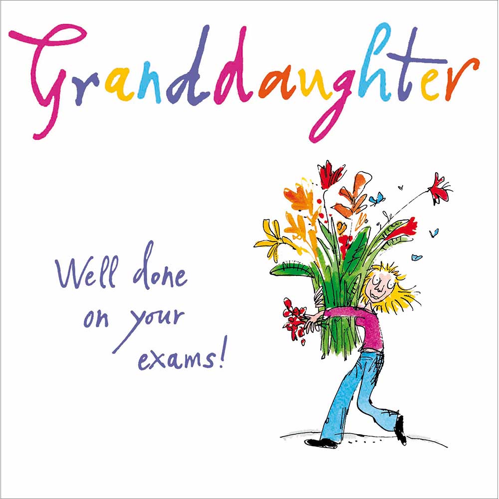 Quentin Blake Well Done On Your Exams Granddaughter Card By Penny Black