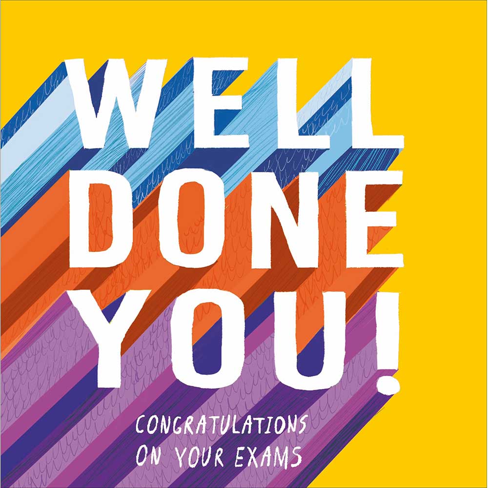 Rainbow Well Done You Exams Congratulations Card By Penny Black