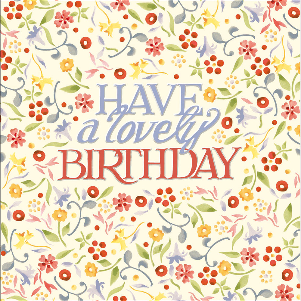 Little Floral Sprigs Emma Bridgewater Lovely Birthday Card from Penny Black