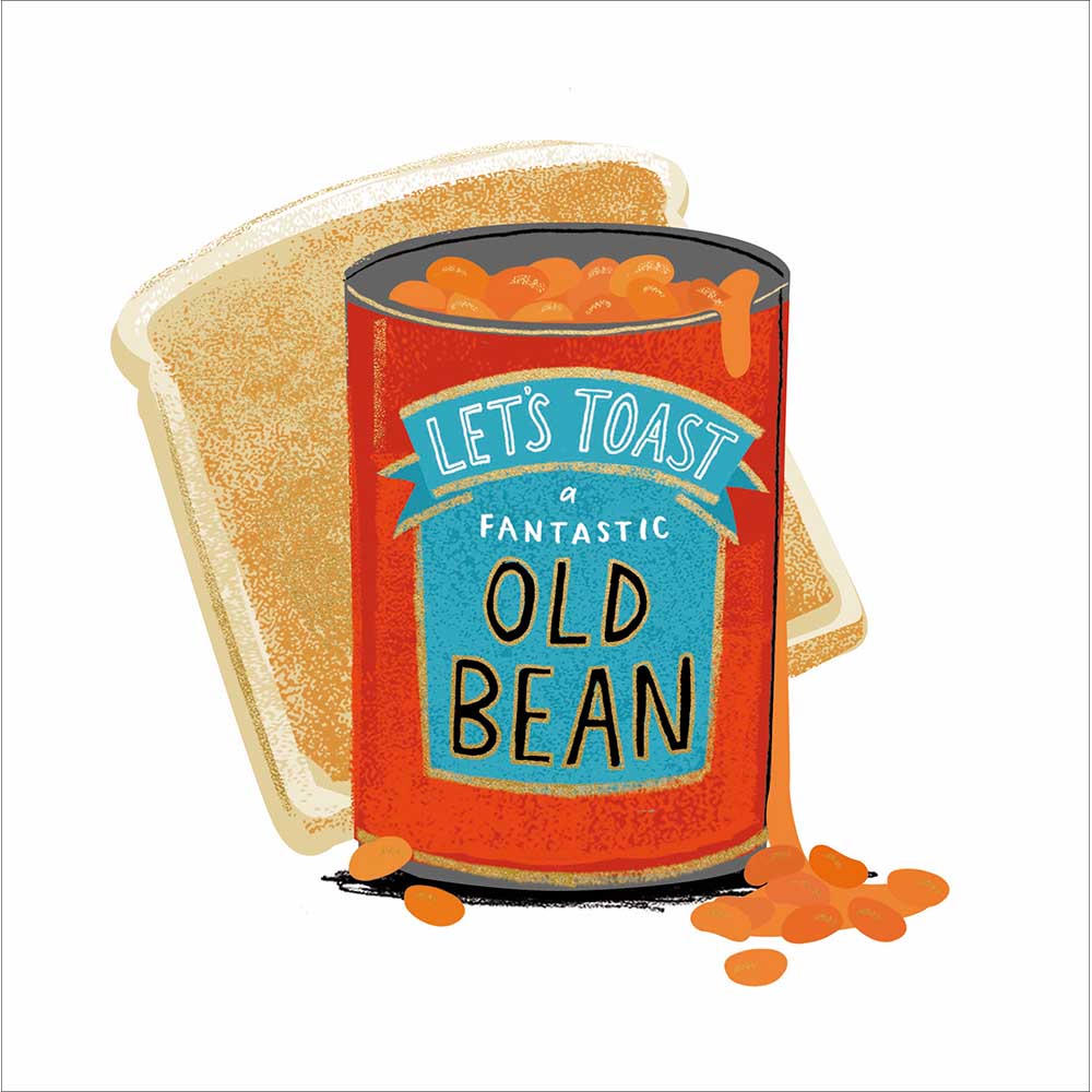 Toast A Fantastic Old Bean Birthday Card from Penny Black