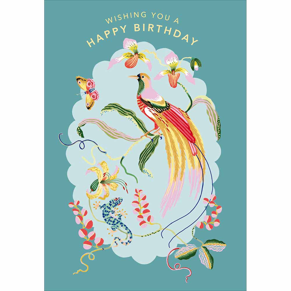 Natural World Paradise Birthday Card at Penny Black