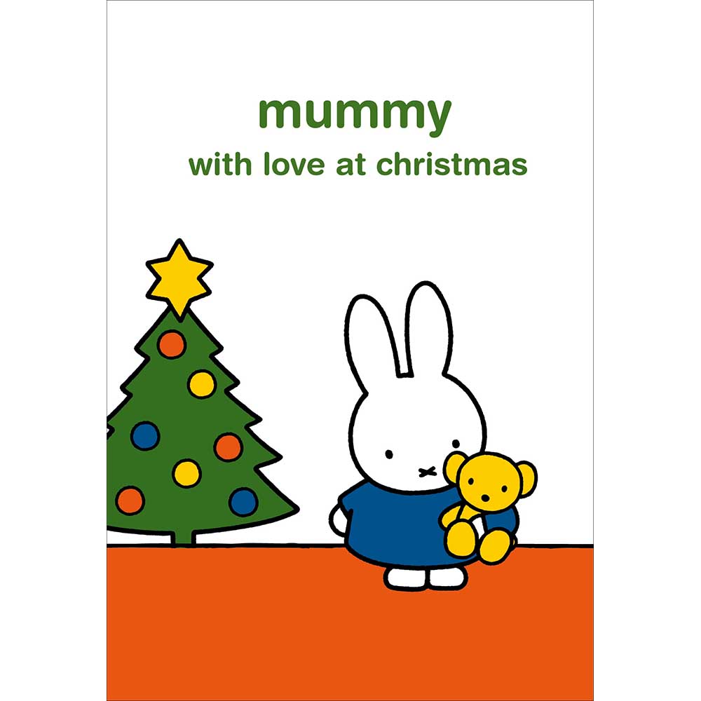 Miffy With Teddy Mummy Christmas Card by penny black