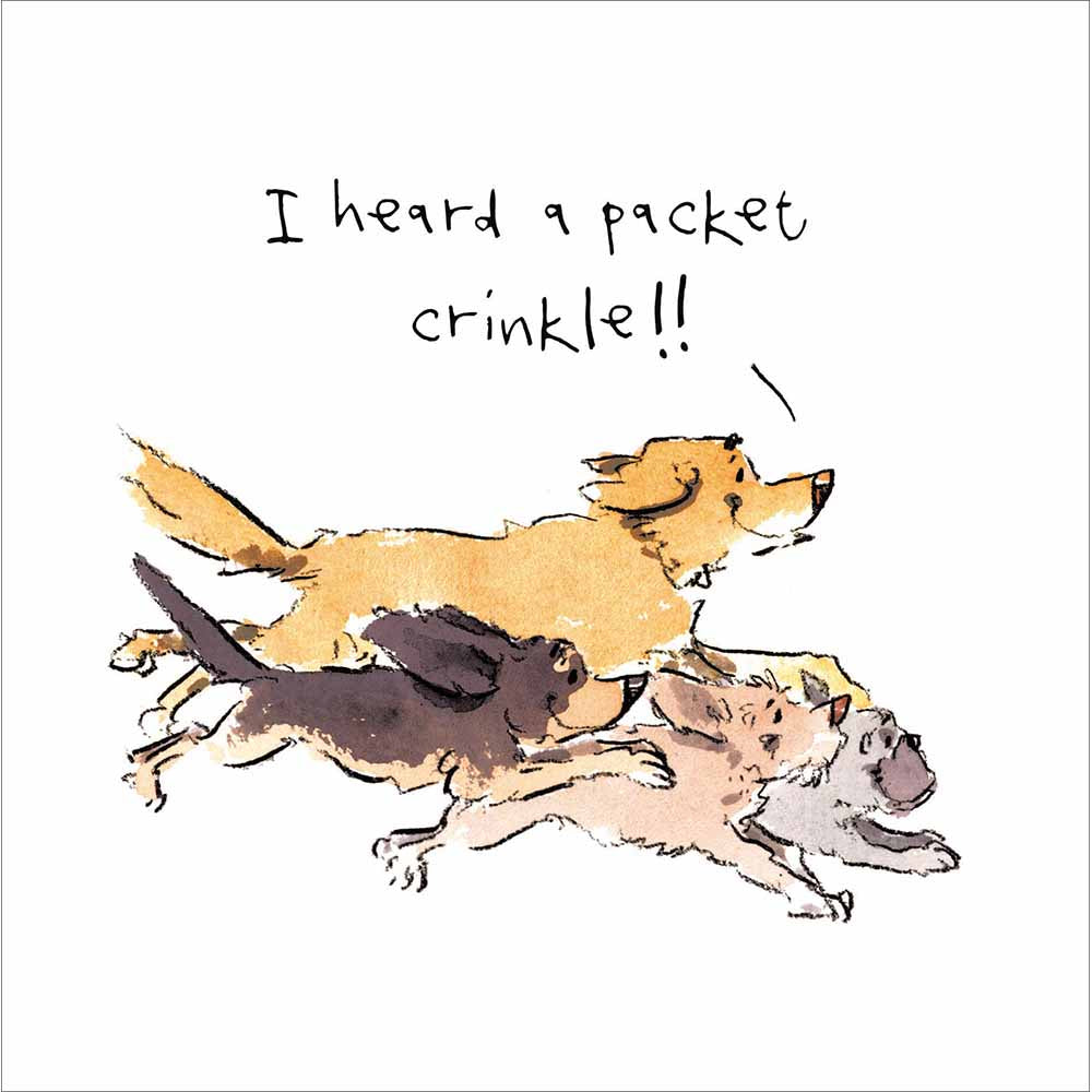 Dog Packet Crinkle Funny Card from Penny Black