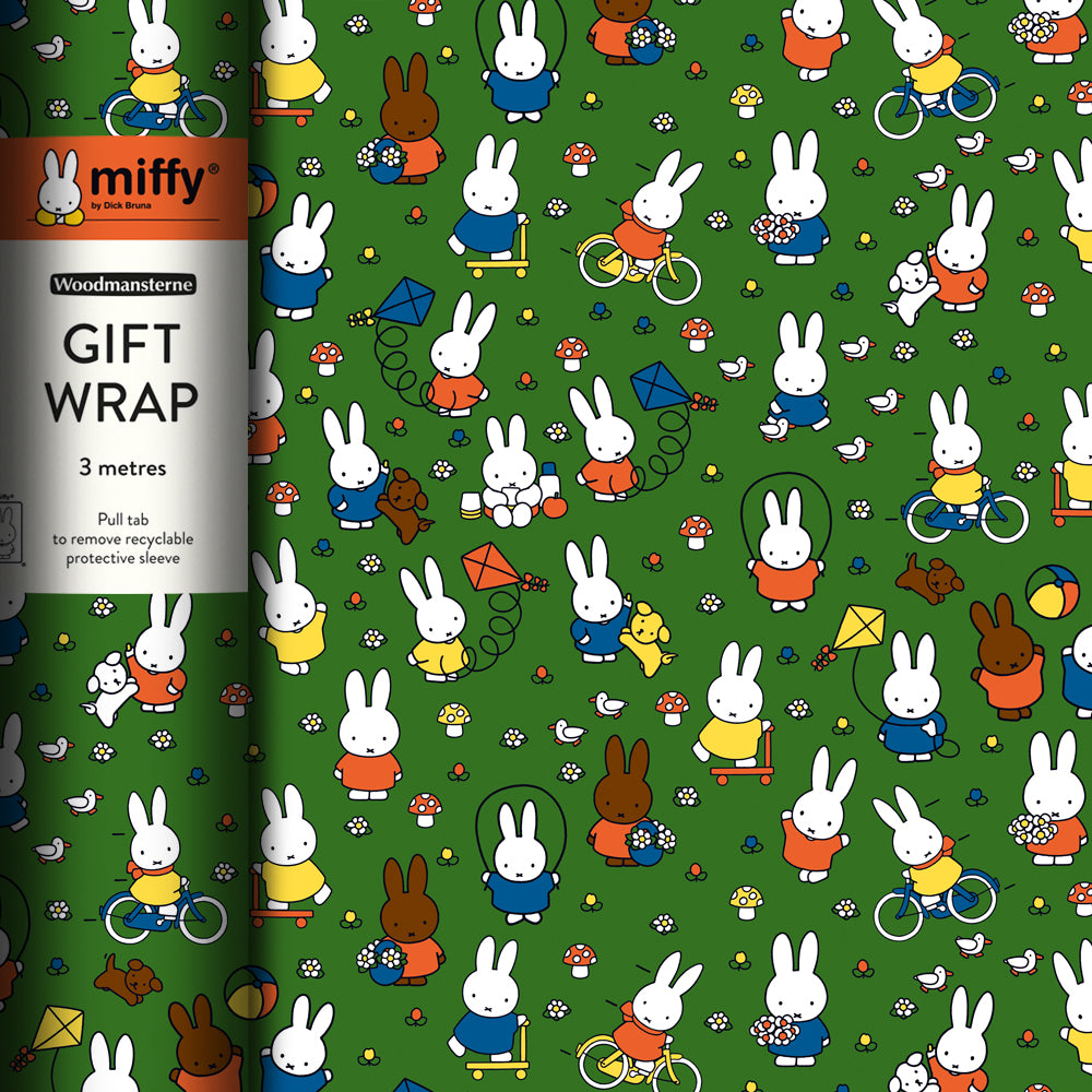 Miffy Playground 3m Gift Wrapping Paper Roll By Penny Black