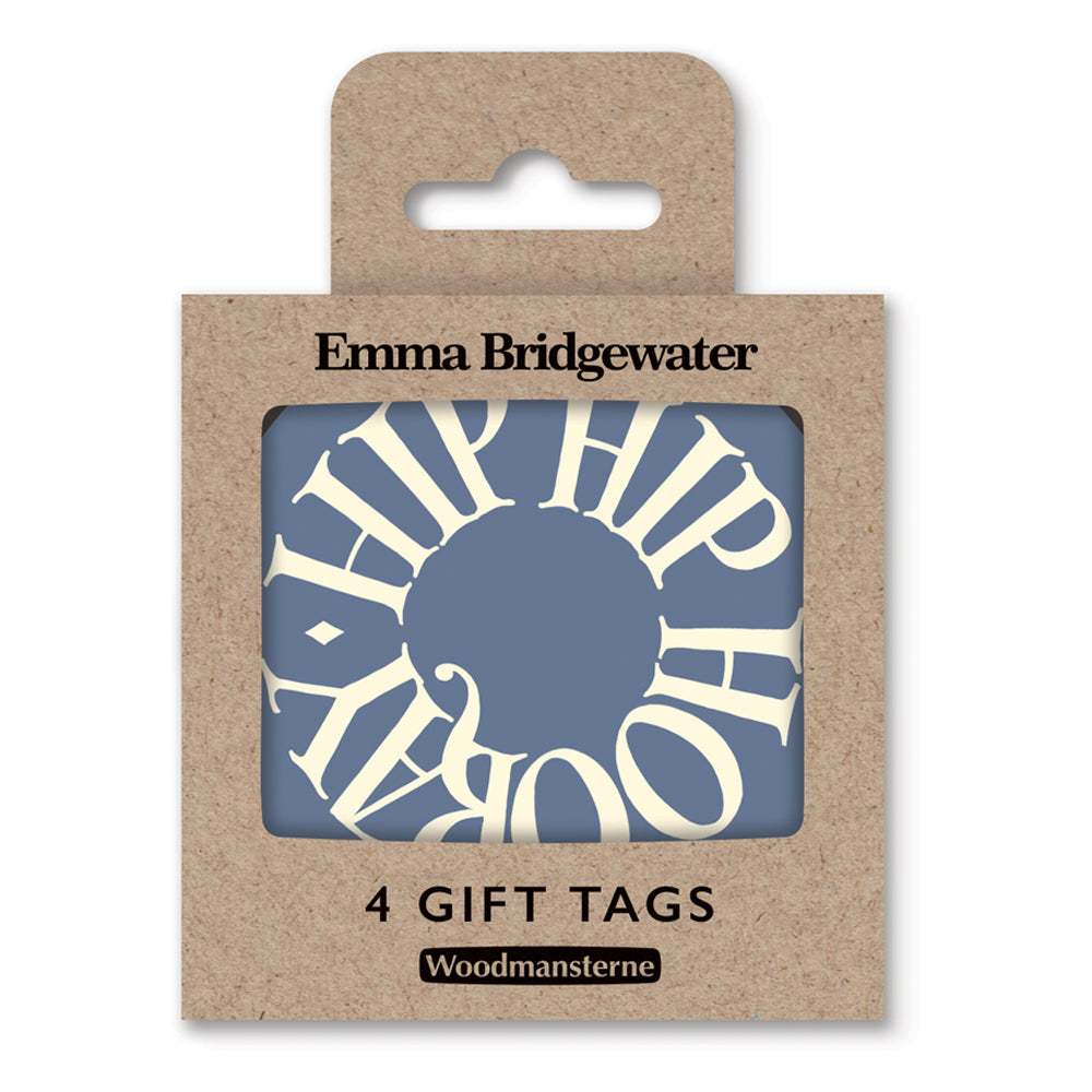 Emma Bridgewater Toast Hip Hip Hooray Gift Tags 4 Pk By Penny Black