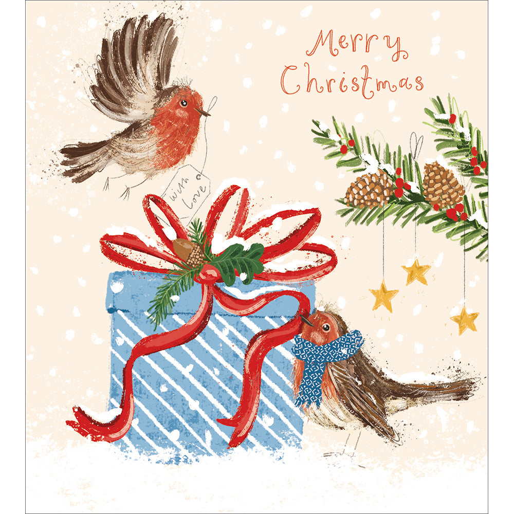 Ribbons And Robins Charity Christmas Card 5 Pack by penny black