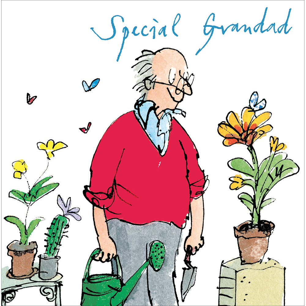 Special Grandad Plants Quentin Blake Father's Day Card By Penny Black
