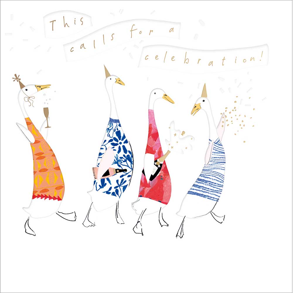 Party Popping Ducks Celebration Birthday Card from Penny Black