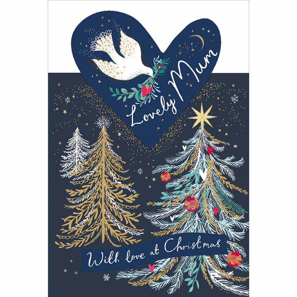 Dove Branch Lovely Mum Christmas Card by penny black