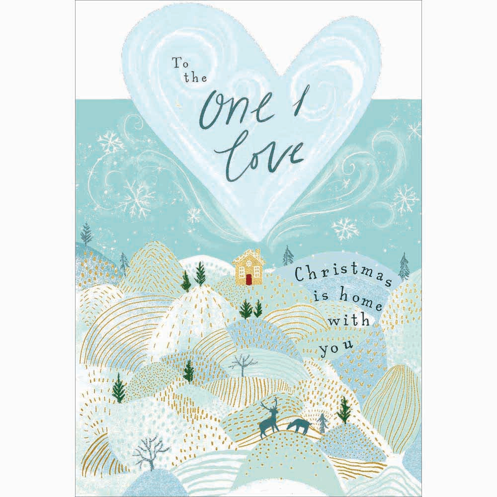 Home With The One I Love Christmas Card by penny black