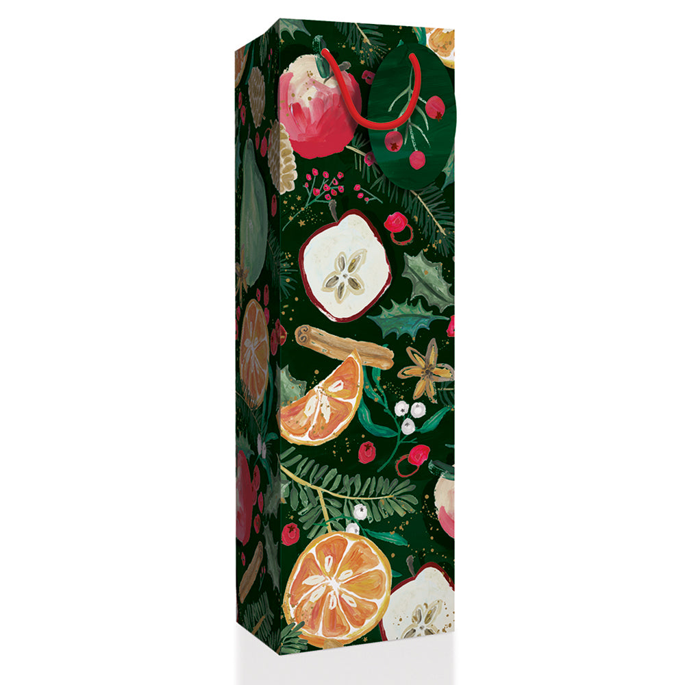 Star Anise Bottle Christmas Gift Bag by penny black by penny black - side view