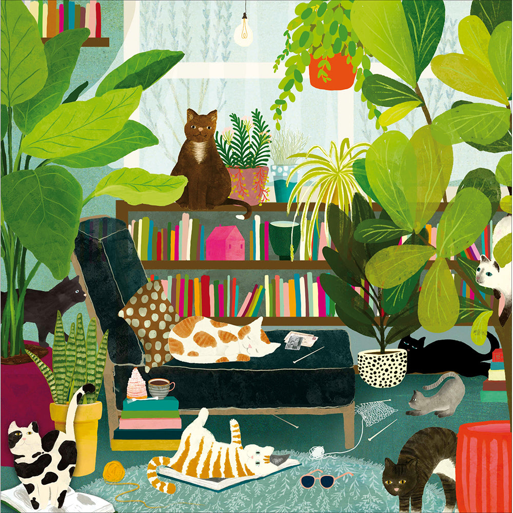 Cats In The Library Card from Penny Black