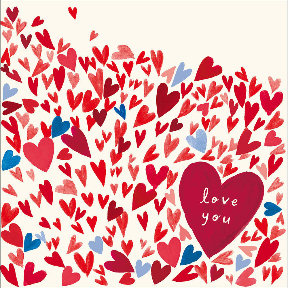 Heart Blizzard Love You Valentine's Day Card By Penny Black