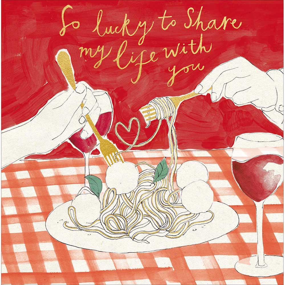 So Lucky To Share My Life With You Valentine's Day Card By Penny Black