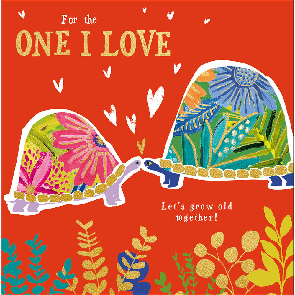 Painted Tortoises The One I Love Valentine's Day Card By Penny Black
