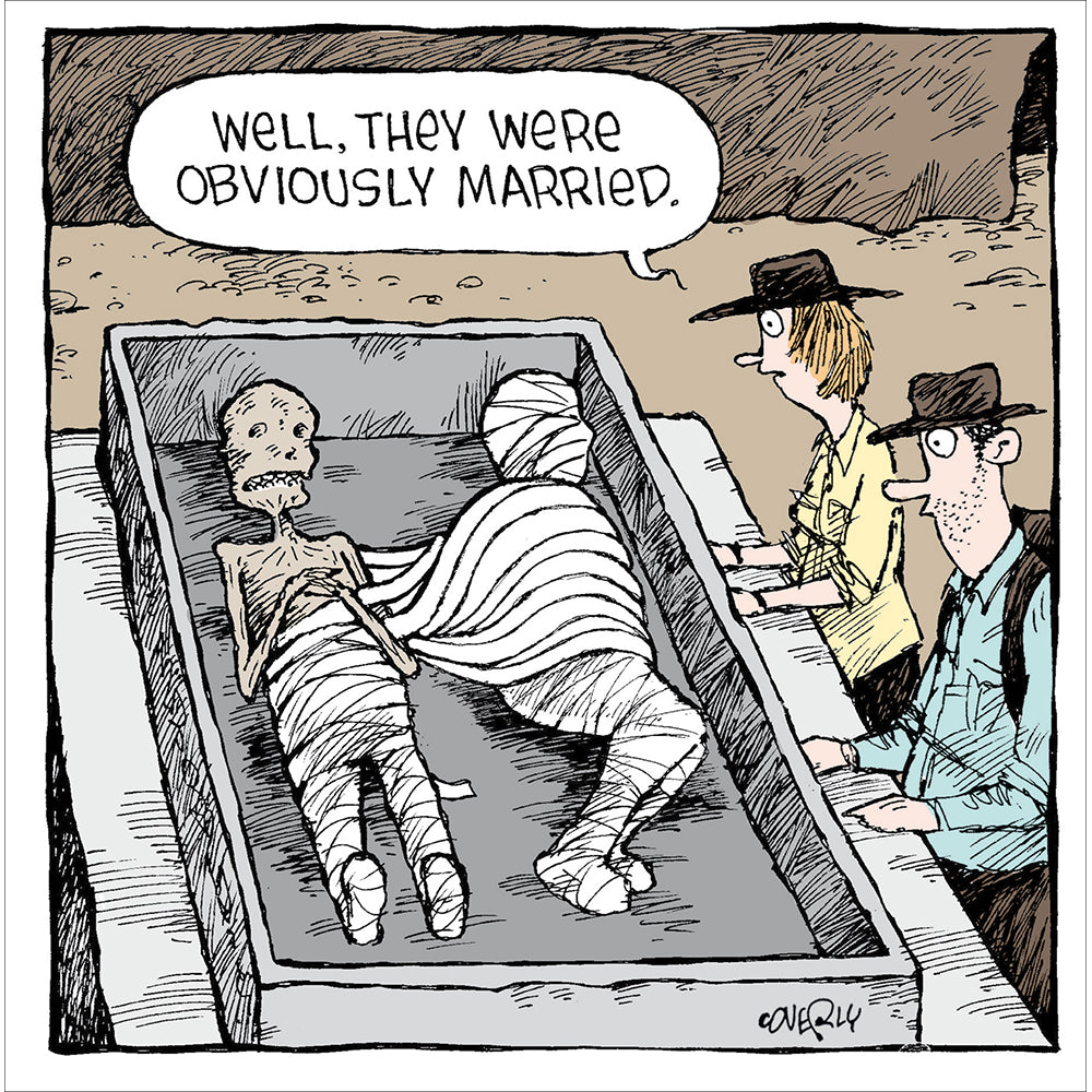 Funny Egyptian Mummy Valentine's Day Card By Penny Black